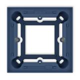 Puszka natynkowa pojedyncza kwadratowa ICON navy blue