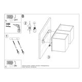 Sollux Kinkiet QUAD 2 czarny SL.0657