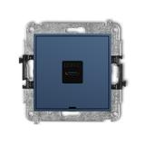 ICON Gniazdo pojedyncze 1xUSB typ C-C navy blue 64IGUSBBO-7 KARLIK