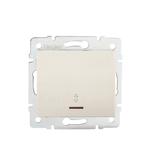 LOGI Łącznik schodowy z LED śrubowy 10AX 250V kremowy 021140103 25141 KANLUX