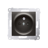 Simon 54 Gniazdo z/u i przesłonami 16A szybkozłączka antracyt