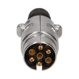Wtyczka przyczepy aluminiowa 7 pinów 12/24V OR-AE-1385 ORNO