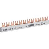 Szyna łączeniowa widełkowa 2P 100A 16mm2 (12mod.) IZ16/2F/12 002921066 ETI