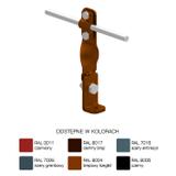 Uchw.na blachę kraw.kąt-skręc,Z-śruba H=14,5cm/LA/