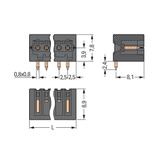 MCS-MICRO wtyk 5-bieg. czarny raster 2,5 mm /200szt./ WAGO