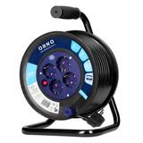 Przedłużacz bębnowy, 4 gniazda 2P+Z (schuko), kabel PVC H05VV-F 3x1.5mm2, długość - 30m, termik, prz