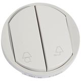 CELIANE - KLAWISZ PODWÓJNY LAMPKA/KINKIET BIAŁY, Legrand