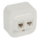 FORIX IP20 - GNIAZDO 1XRJ11 + 1XRJ45 BIAŁE, Legrand