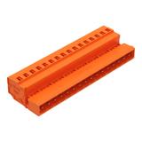 MCS-MIDI Classic wtyk 16-bieg. pomarańczowy raster 5,08 mm /25szt./ WAGO