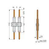 Element łączący raster 3mm 1-bieg. biały długość 17,5mm /1500szt./ 2059-901/018-000 WAGO