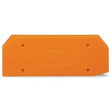 ścianka końcowa pomarańczowa