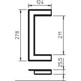 G-KWAO90210RW, Maskownica przejścia przez ścianę