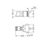 WINSTA MINI wtyk 2-torowy SnapIn czarny /50szt./ WAGO