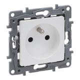Niloe Selection - Gniazdo 2P+Z 16A - 250 V (Z Przesłoną Zaciski Automatyczne) Perła 762425 LEGRAND