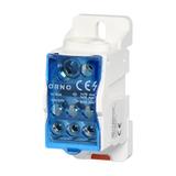 Blok rozdzielczy 160A, zacisk wejściowy 1x16 i 1x70mm2, zaciski wyjściowe 6x16mm2,wygodne mocowanie