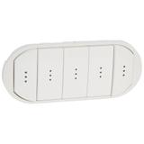 CELIANE - KLAWISZ PIĘCIOKROTNY PODŚWIETLANY BIAŁY, Legrand