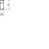 tehalit.ateha Kanał 20x50 L=2,0m, 2 komory, biały ATA205019016 HAGER