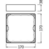 Ramka do montażu powierzchniowego Opraw DOWNLIGHT Slim SQ155 4058075079410 LEDVANCE