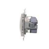 Simon 54 Gniazdo Schuko z przesłonami 16A z. śrub. antybakteryjny biały