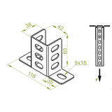 Podstawa montażowa Grubość 3,00 mm PMTN 740907 BAKS