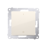 Simon 54 Łącznik dwubiegunowy 16A z. śrub. kremowy
