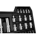 Zestaw kluczy 110 elementów 1/2",1/4", satynowy