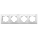 Ramka CARLA 4x biała