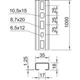 1268, SZYNY PROFIL.PERFOR.1000 OC.S.