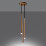 Sollux Lampa wisząca PASTELO 3P złota SL.1172