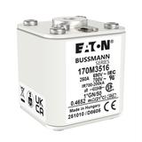 FUSE 250A 690V 1*GN/50 AR UC Wkładka szybka 250A AC 690V rozmiar 1 45x59x51 mm aR I 170M3516 EATON