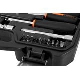 Zestaw nasadek przelotowych 1/4" + 3/8", 46 szt.