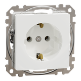 Sedna Design & Elements, gniazdo schuko, białe