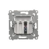 Simon 54 Gniazdo głośnikowe 1-krotne Przekrój przewodów dla wejścia i wyjścia 25 mm2 srebrny mat