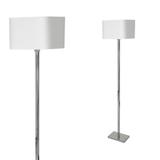 Milagro lampa podłogowa Napoli E27 biały/chrom 150cm ML6364