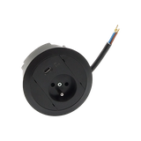 SIMON 480 TS48-330E10E00-44 Gniazdo meblowe 1 gn. typ E + ładowarka USB type C; złącze 10 cm przewód