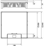 tehalit.VE-EE Pokrywa uchylna IP30 5kN EKQ12 244x244 15mm stal nierdzewna