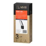 ENID LED 10W, oprawa ogrodowa z czujnikiem ruchu PIR, 800lm, IP65, 4000K, czarna