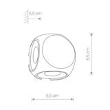 Nowodvorski kinkiet zewnętrzny LED Patras 4x1W 255lm 3000K czarny 9115