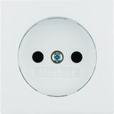 BERKER B.3/B.7 Płytka czołowa do gniazda bez uziemienia biały 3967331909 HAGER