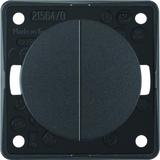 Łącznik wieloklawiszowy przyciskowy; antracyt mat; Integro Flow/Pure 936752505 HAGER