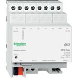 Schneider Electric KNX stacja pogodowa REG-K 4-kr. 24 V jasnoszary