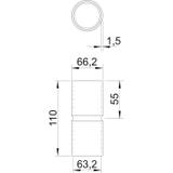 SV63 W ALU, Mufa rurowa alu
