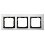 SONATA Ramka potrójna - kolor szczotkowane aluminium