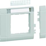 tehalit.WA Maskownica 80mm 1-kr 50x50mm pole opis. PC-ABS bezhalog. jasnoszary GR0802B7035 HAGER