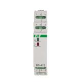 Przekaźnik bistabilny grupowy z pamięcią na szynę DIN 230V z przekaźnikiem inrush 160A/20ms BIS-412M-LED F&F