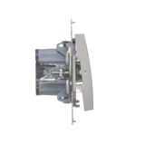 Simon 54 Przycisk „światło” z podświetleniem LED 16A z. śrub. srebrny mat