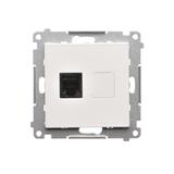 Simon 55 Gniazdo telefoniczne pojedyncze RJ12 Biały mat