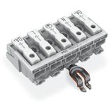 złączka zasilająca 5-biegunowa bez stopek ze stykiem PE