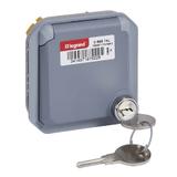 NOWE PLEXO - GN. SCHUKO 2P+Z NA KLUCZ ZACISKI AUTO MECHANIZM 16A-250V SZARE 069574L LEGRAND