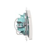 Simon Basic Łącznik potrójny z podświetleniem LED 10A 250V szybkozłączka biały BMW31L.01/11 KONTAKT